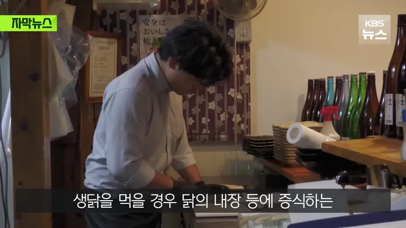 닭고기 회 잘 못 먹고 평생 불구가 된 일본 남성