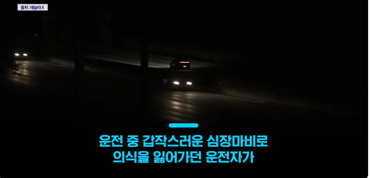 의식 잃은 운전자 살린 테슬라 ㄷㄷㄷㄷㄷㄷ