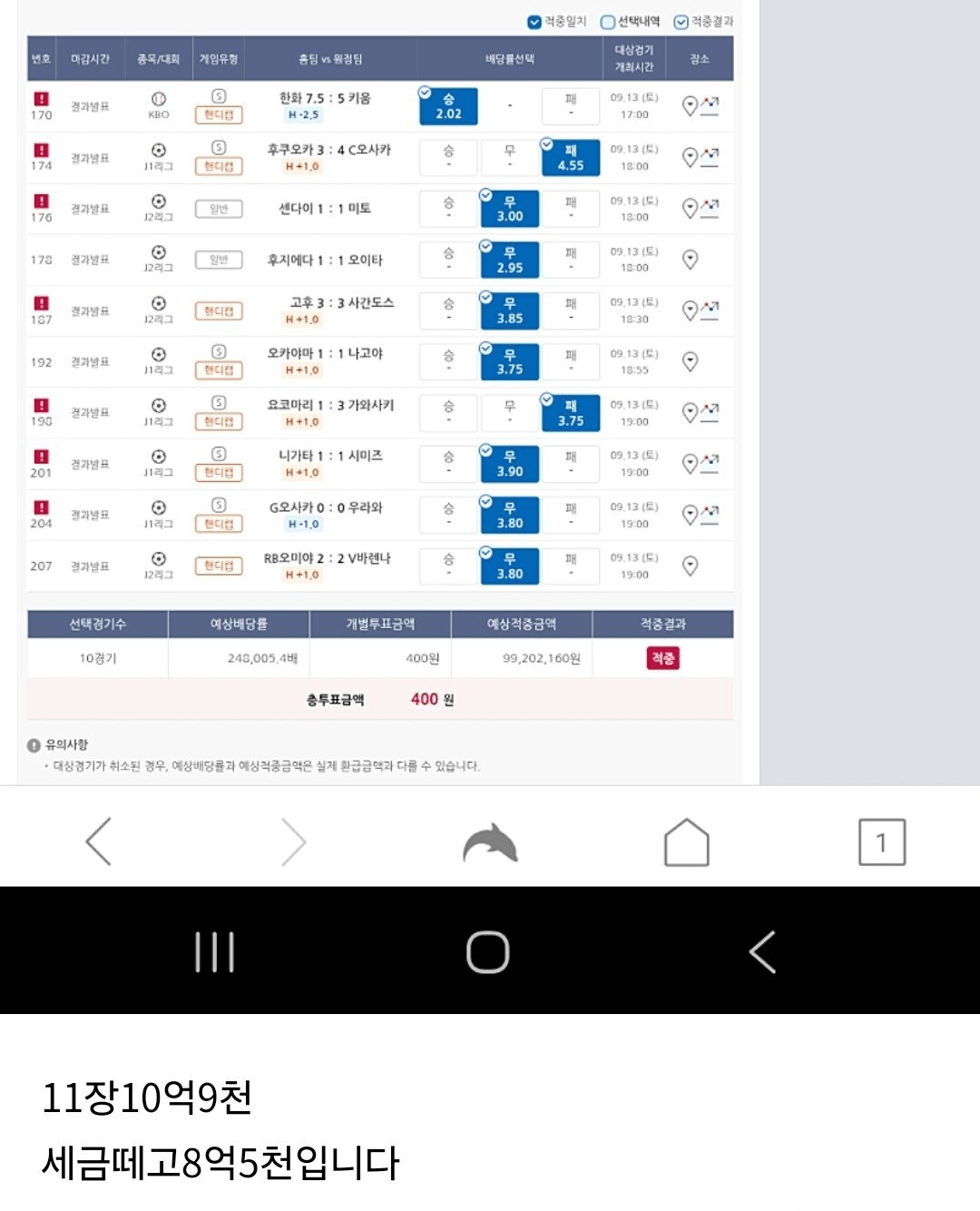 국내 스포츠토토 올타임 레전드 ㄷㄷ