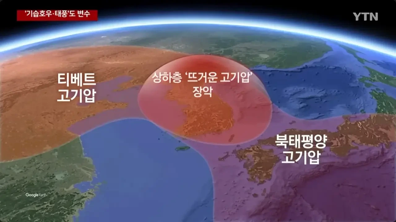  올해 여름 한반도는 이중 열돔에서 벗어남.jpg