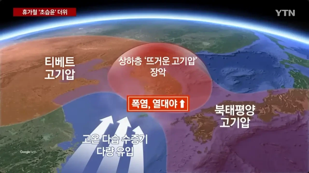  올해 여름 한반도는 이중 열돔에서 벗어남.jpg