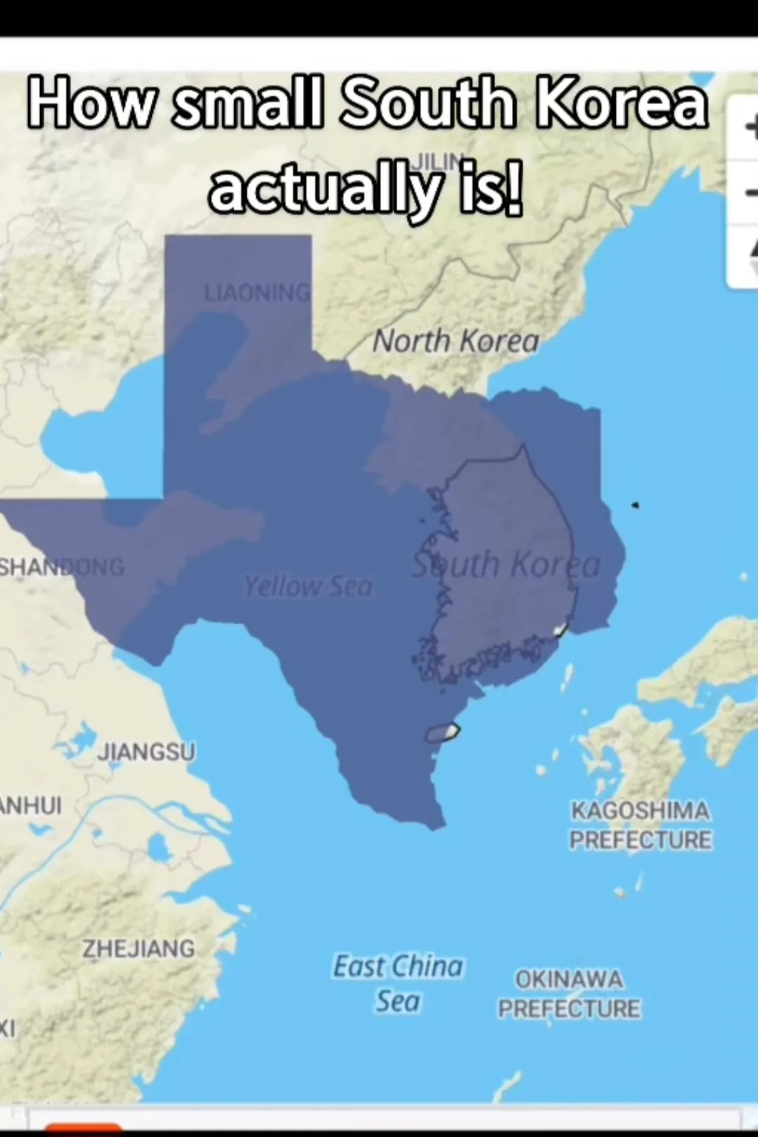 한국 국토면적 크기를 보고 충격받은 미국인