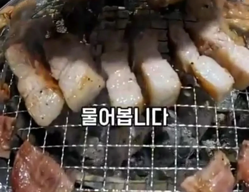 고기와 수박 썰을 확인하러 온 중국 틱톡커