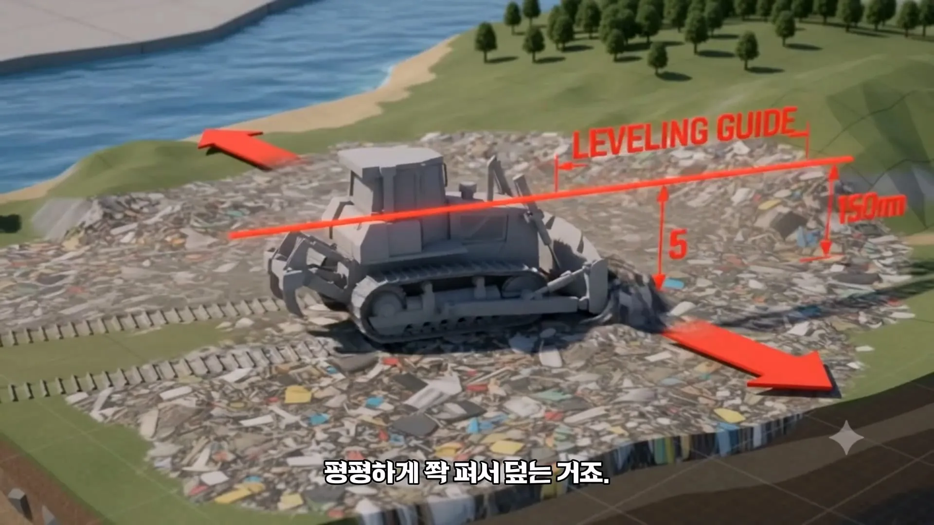 난지도의 아파트 30층 높이 쓰레기 산을 서울시가 처리한 방법