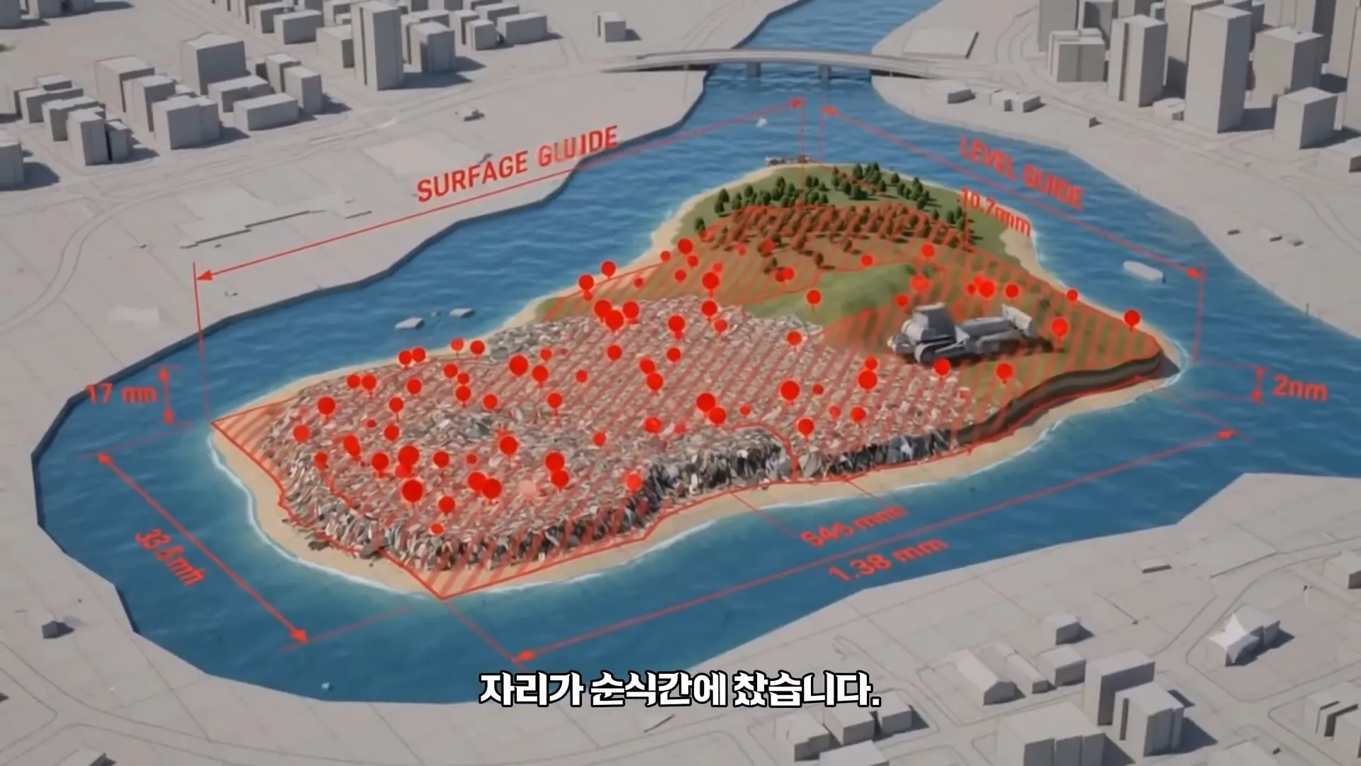 난지도의 아파트 30층 높이 쓰레기 산을 서울시가 처리한 방법