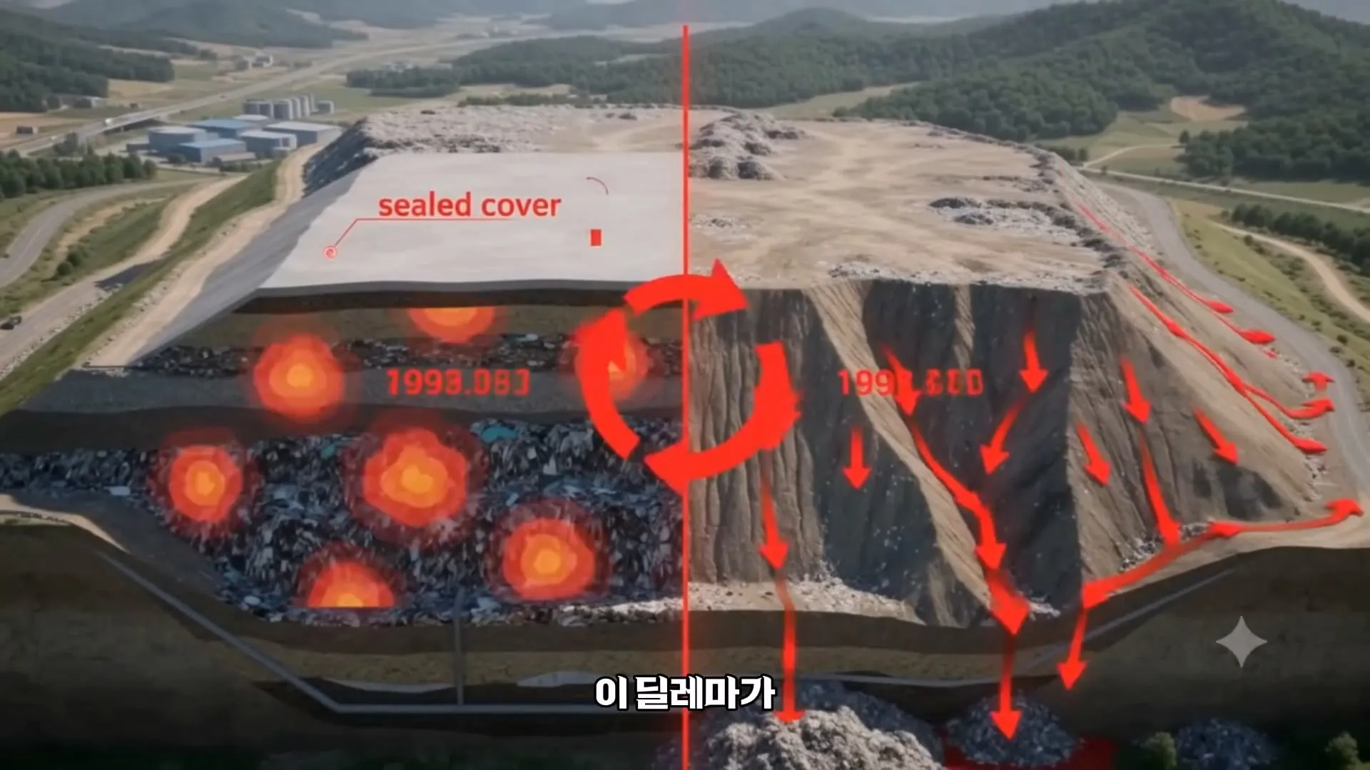 난지도의 아파트 30층 높이 쓰레기 산을 서울시가 처리한 방법
