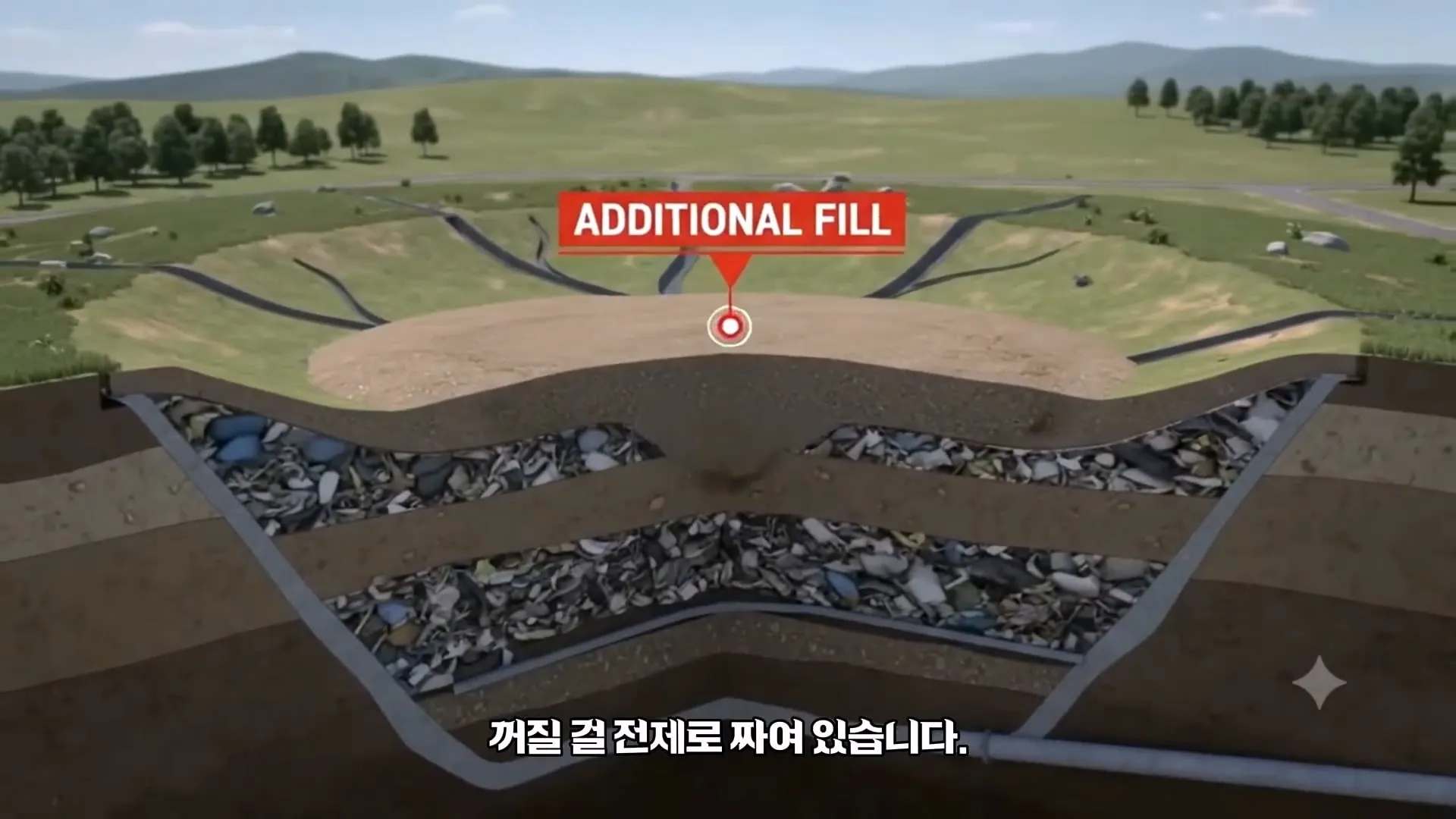 난지도의 아파트 30층 높이 쓰레기 산을 서울시가 처리한 방법