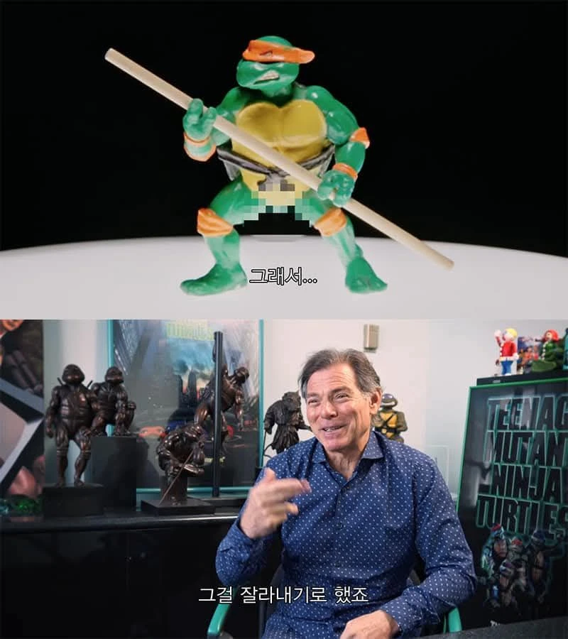 닌자거북이의 꼬리가 잘린 이유