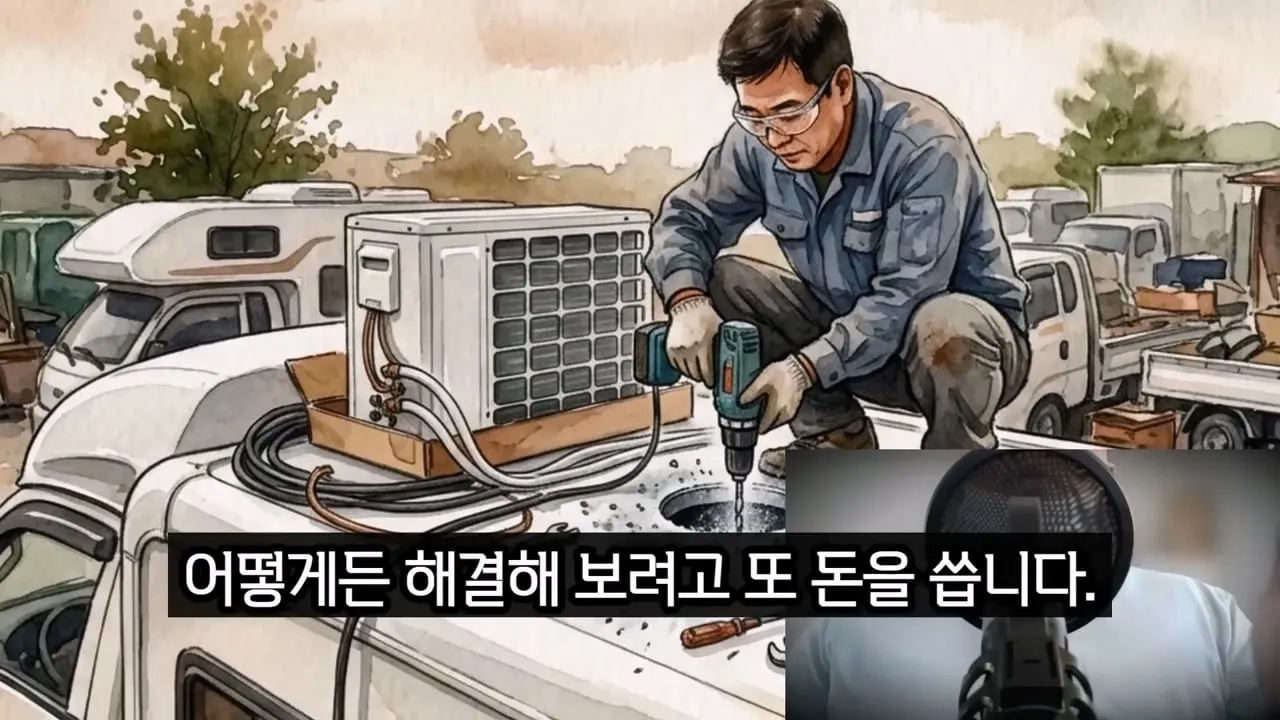 캠핑카 사면 한여름에 캠핑장등으로 여행하기 힘든 이유