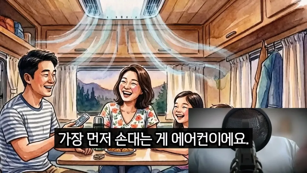 캠핑카 사면 한여름에 캠핑장등으로 여행하기 힘든 이유