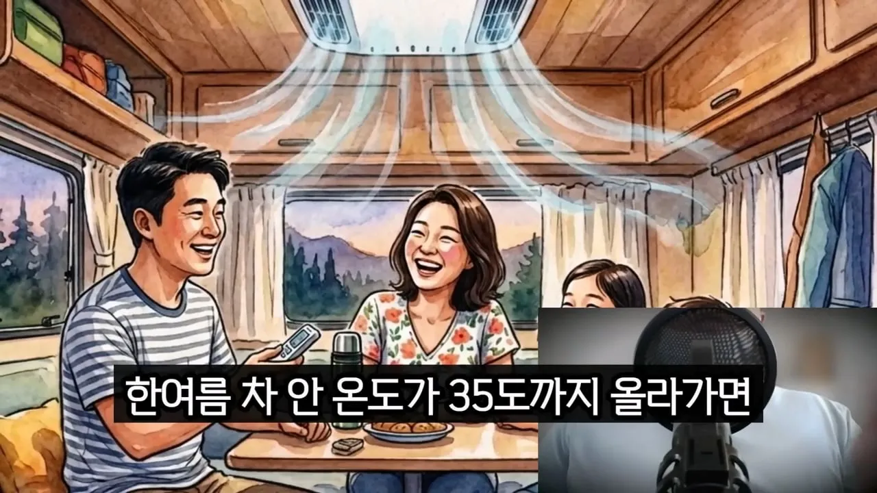 캠핑카 사면 한여름에 캠핑장등으로 여행하기 힘든 이유