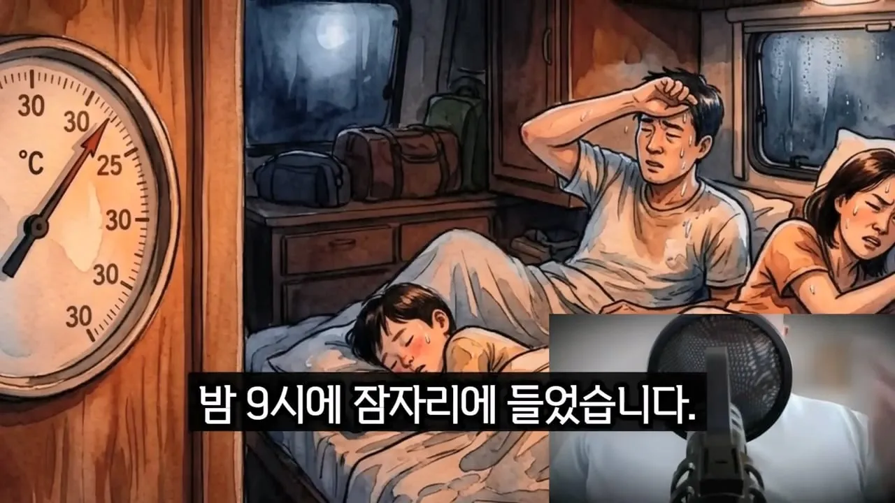 캠핑카 사면 한여름에 캠핑장등으로 여행하기 힘든 이유