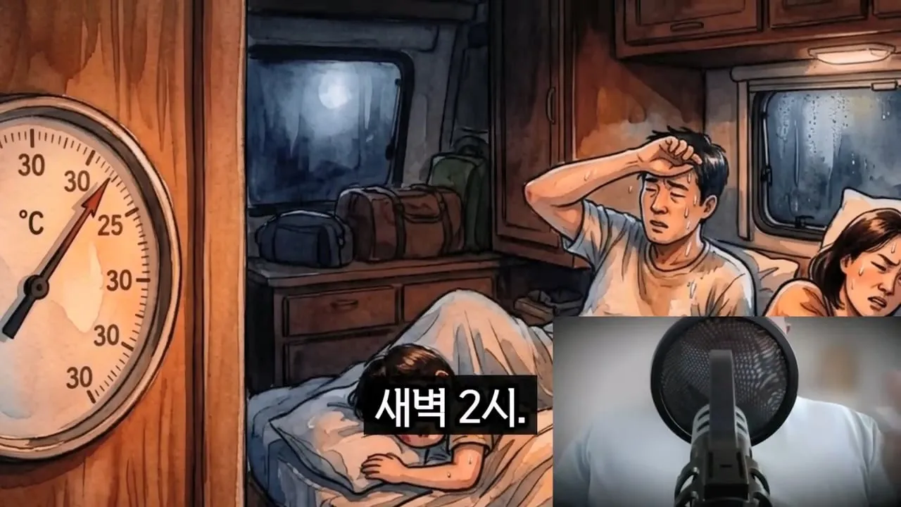 캠핑카 사면 한여름에 캠핑장등으로 여행하기 힘든 이유