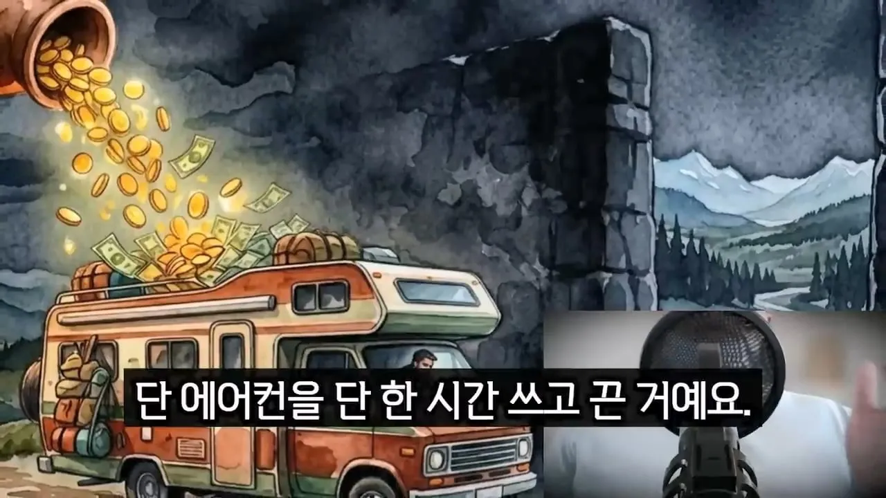 캠핑카 사면 한여름에 캠핑장등으로 여행하기 힘든 이유