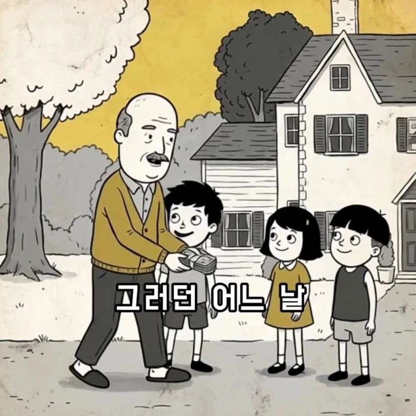 부자가 시끄러운 아이들에게 돈을 준 이유.toon