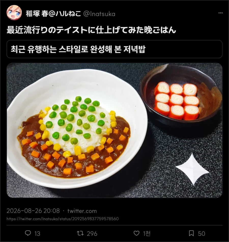 최근 유행하는 스타일로 완성해 본 저녁밥.jpg