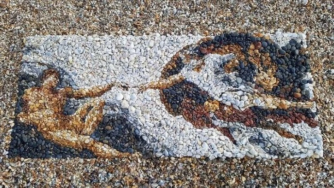 조약돌 초상화