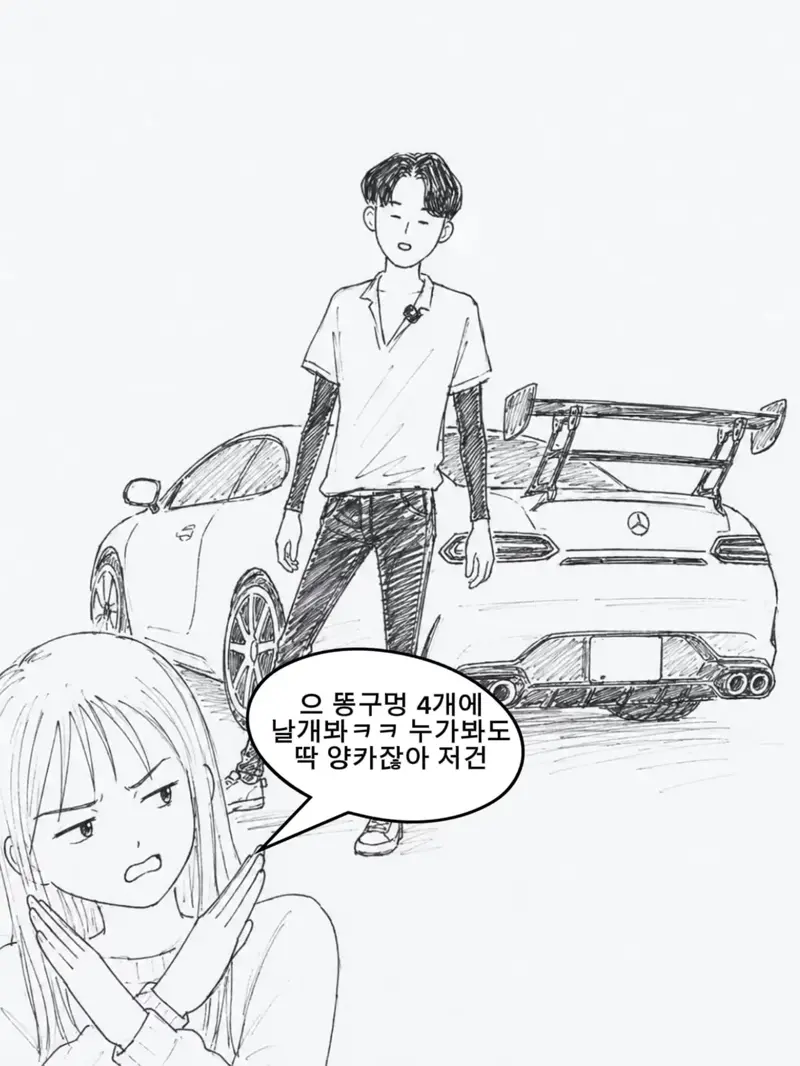 자동차 갤러리 영구차단 만화