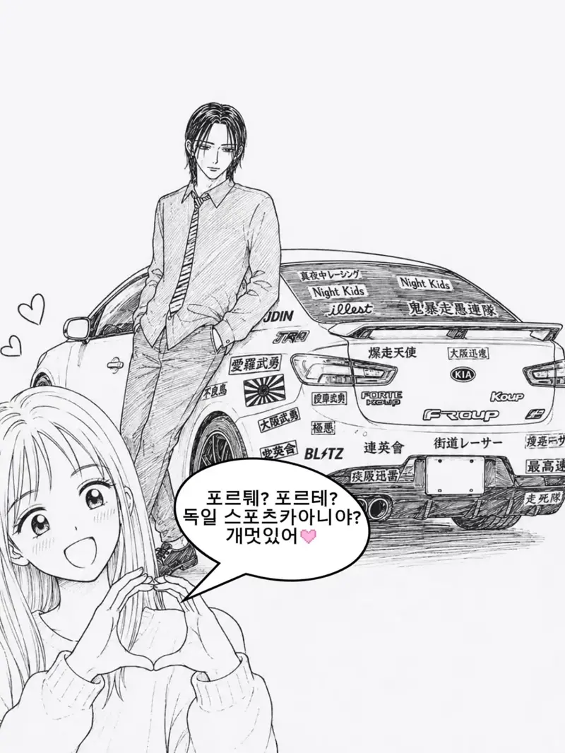 자동차 갤러리 영구차단 만화
