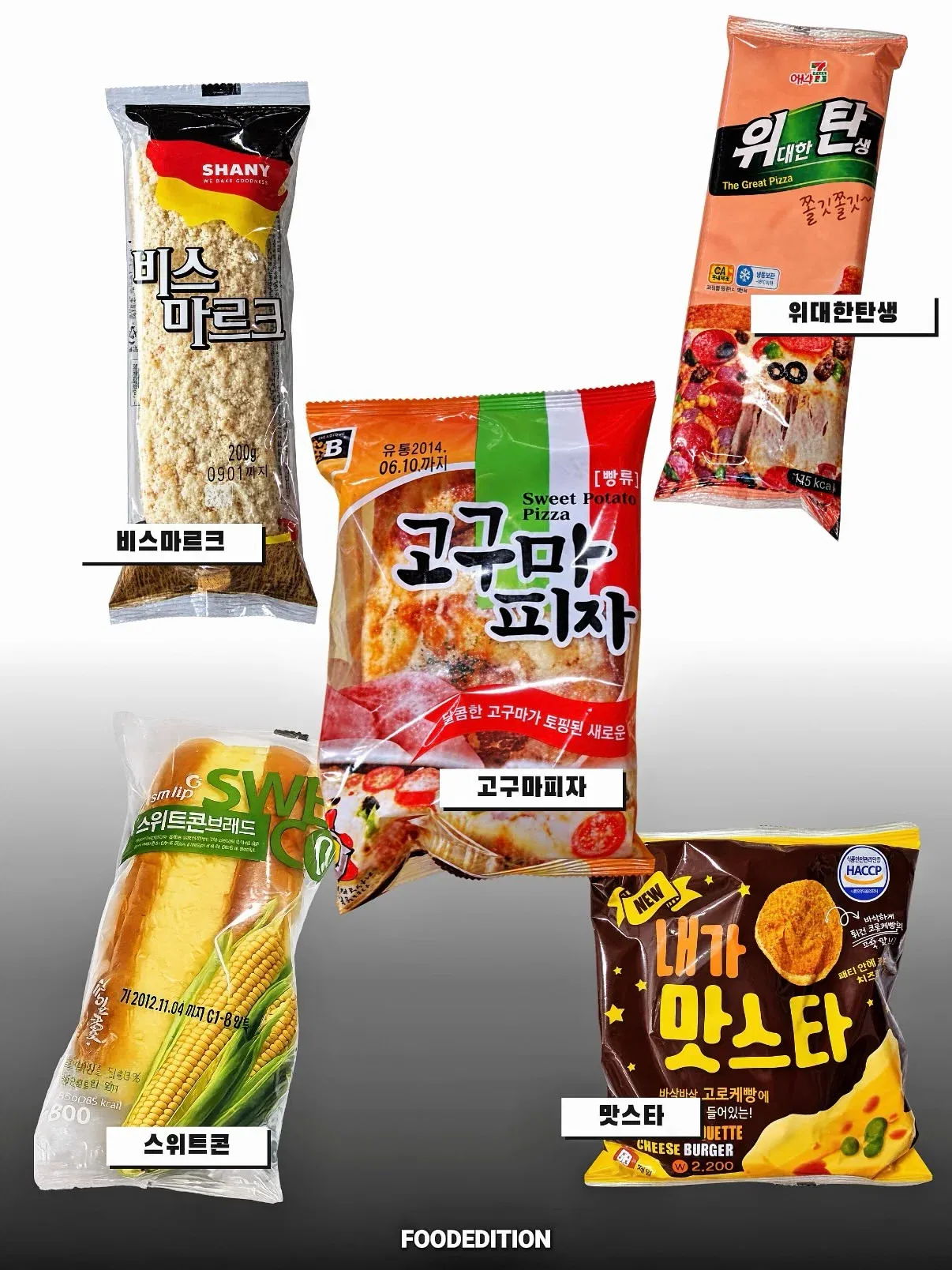틀딱들이 먹었던 학교 매점빵