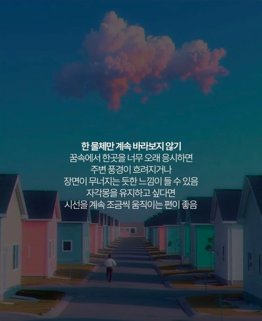 자각몽을 꿀 때 해선 안 되는 행동들.jpg
