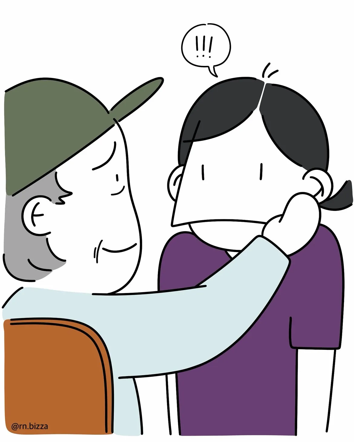 유독 자신에게만 상담 요청을 자주 한 노인.Manhwa