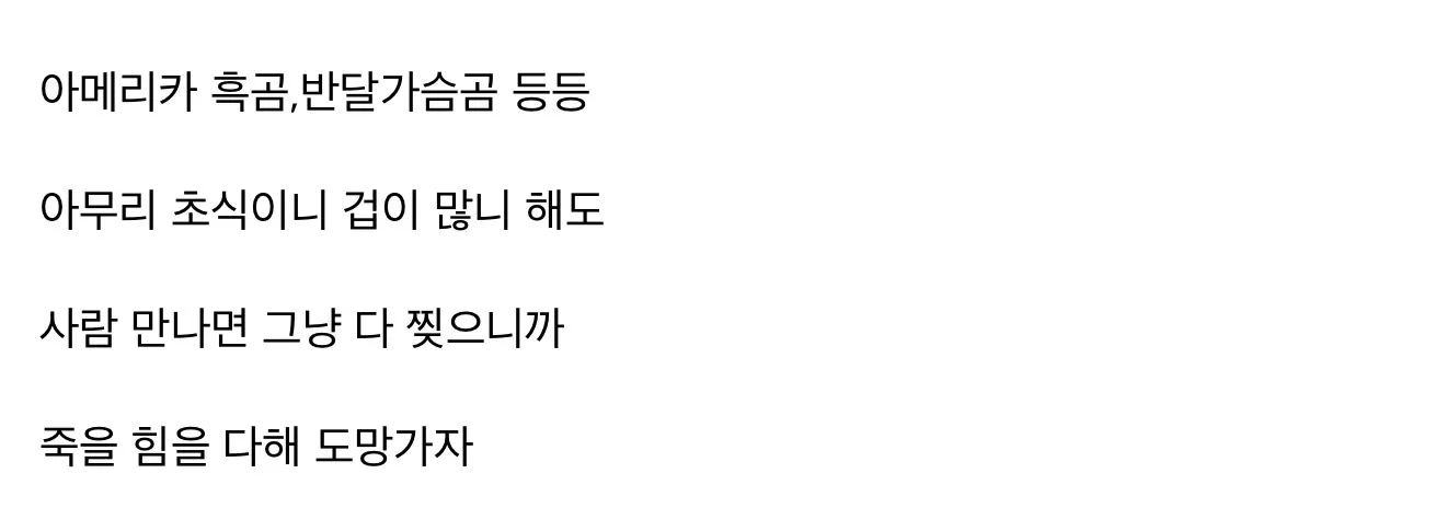 산에서 곰 만나면 큰일 나는 이유