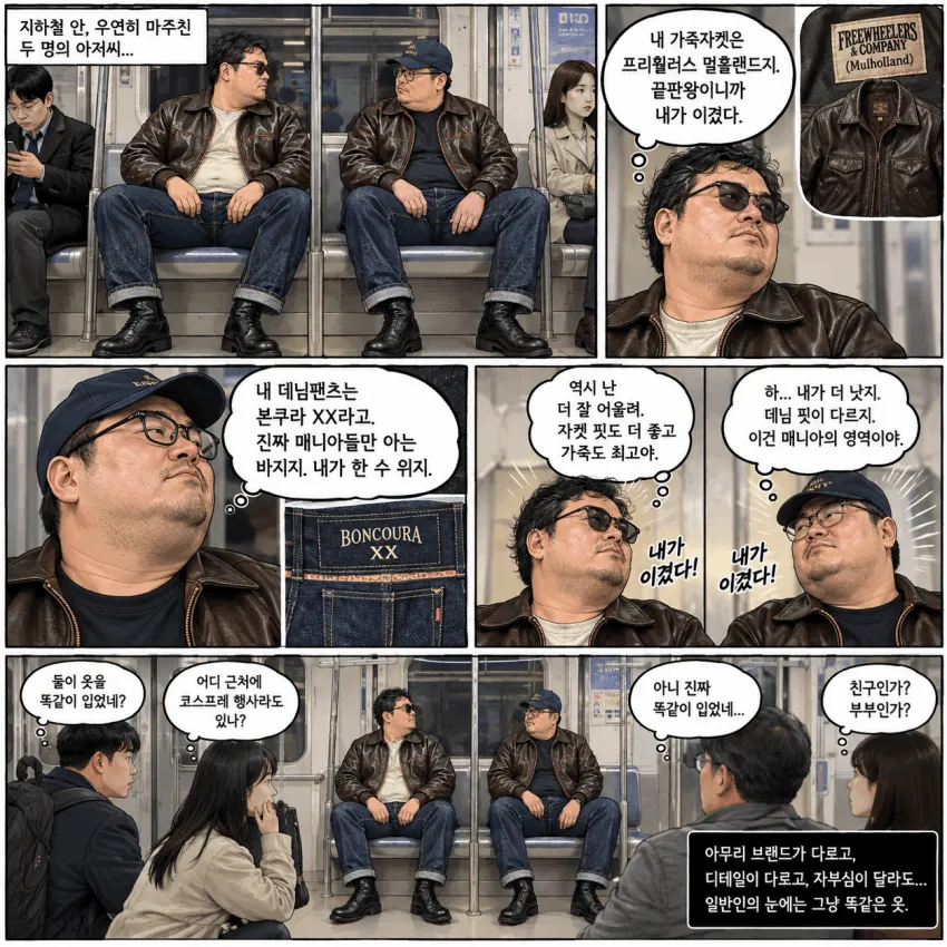 옷질하는 아저씨들의 현실...jeans