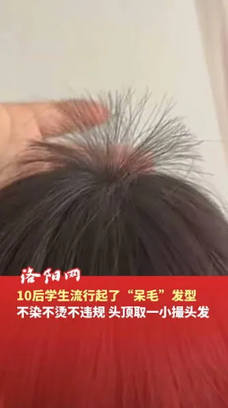 중국 초중생 사이에서 유행 중이라는 머리