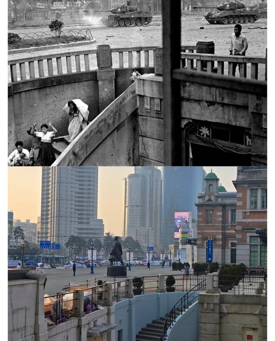 6.25 전쟁 당시 과거와 현재 장소 비교 사진.jpg