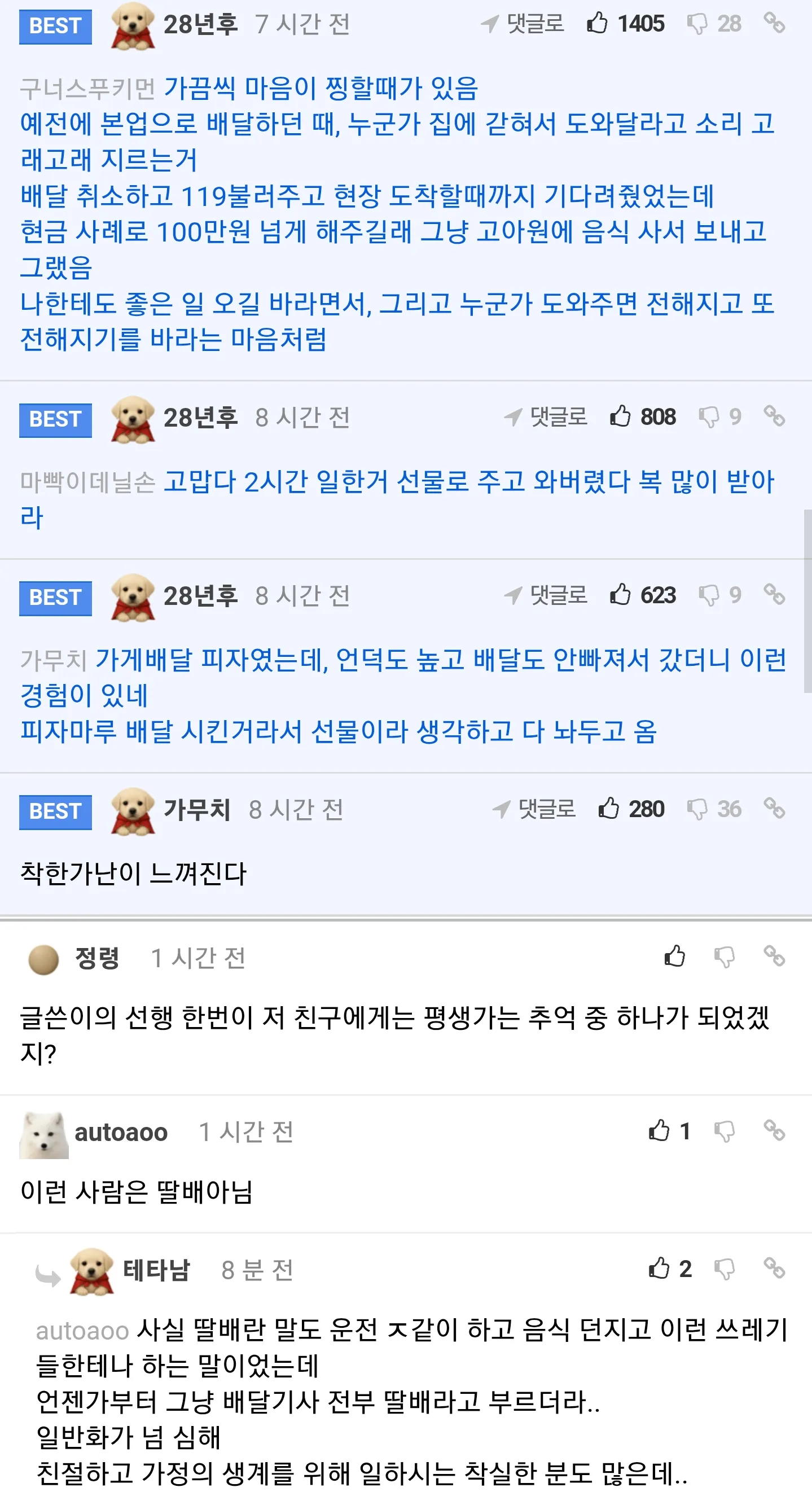 배달하고 동전으로 3만원으로 받았다는 펨코인