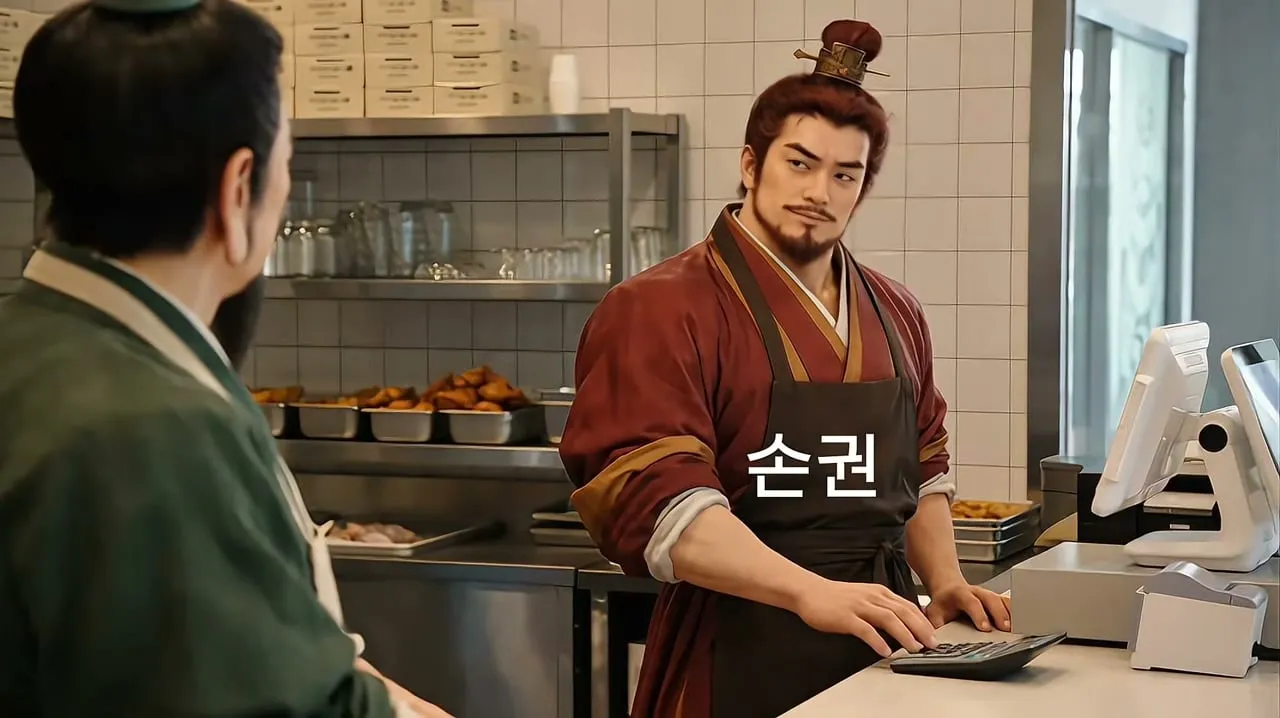 조조, 유비, 손권이 치킨집을 차리면.....jpg
