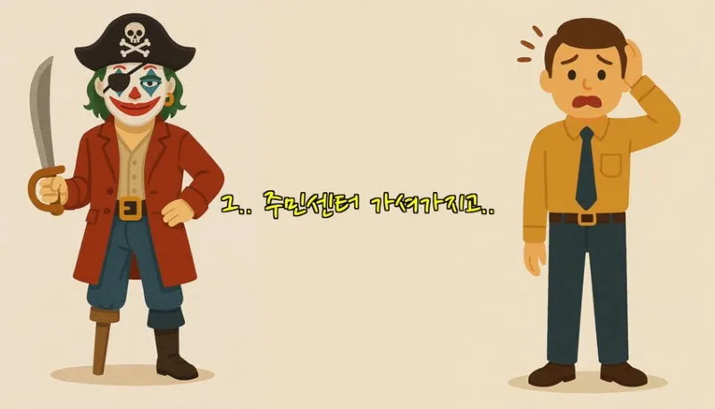 다리를 절단했는데 민방위 통지서가 날아왔다