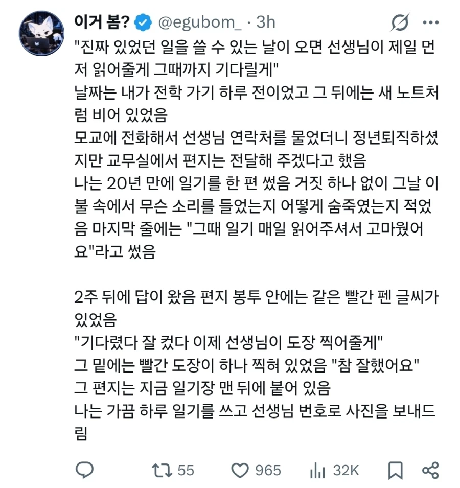 거짓 일기 쓴 아이