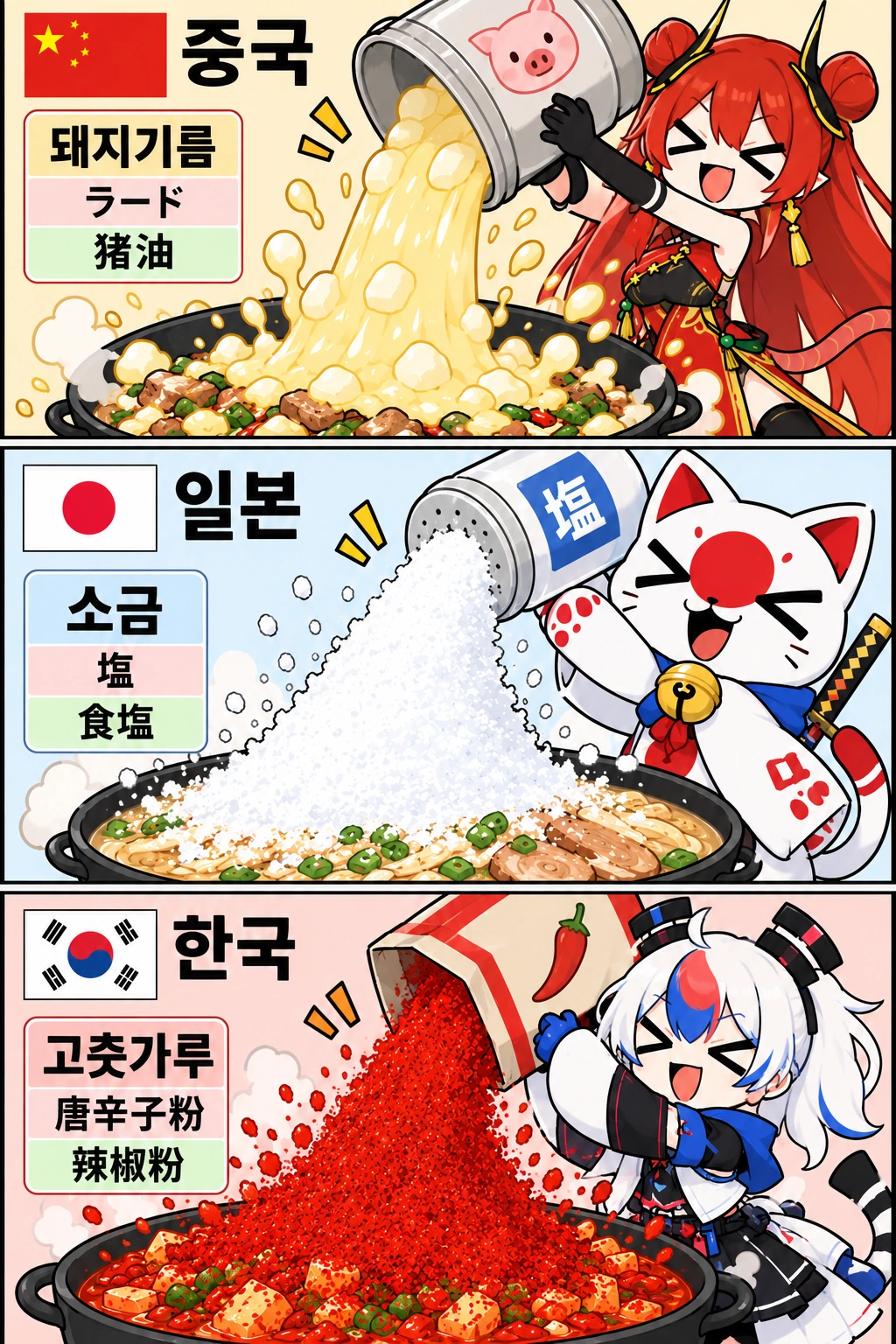 레벨존 인기 게시물 - 한중일 요리 요약.jpg