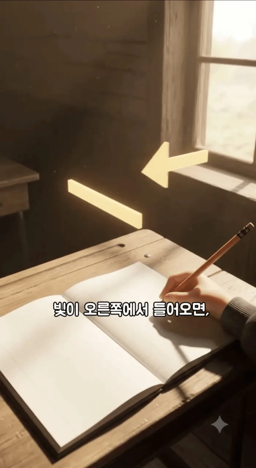 학교 교실의 창문이 거의 왼쪽에 있는 이유