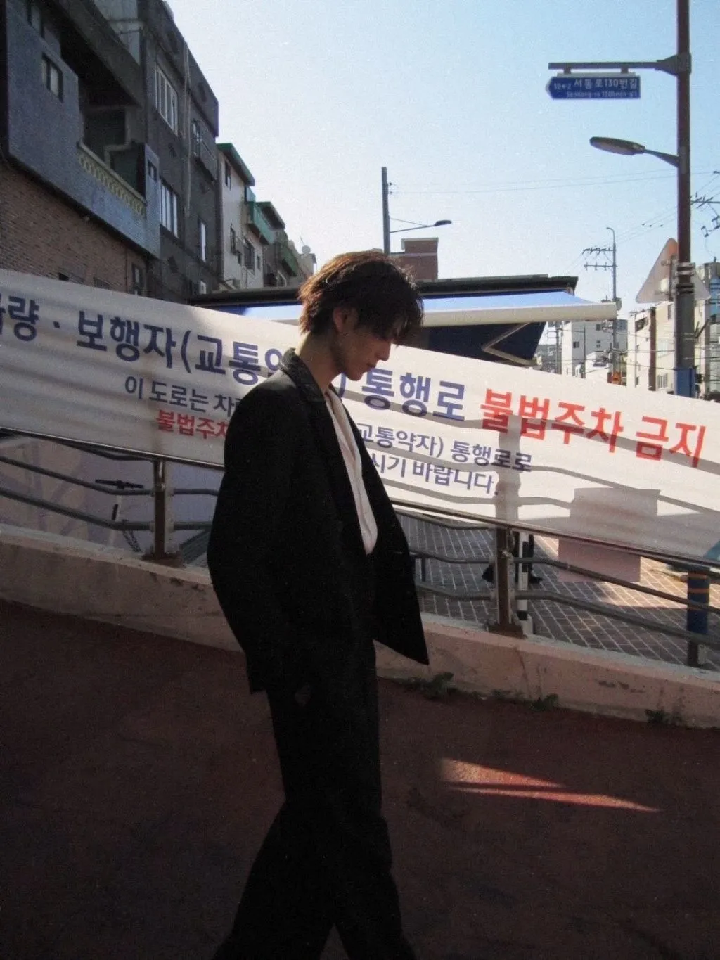 일본 남배우가 한국에셔 찍은 사진